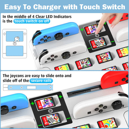 Switch Game Storage & Charging Station